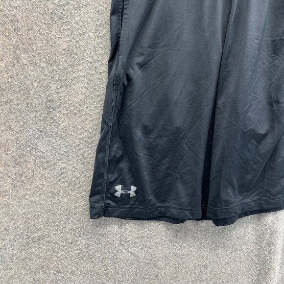 Under Armour Shorts Mens Medium Black Athletic Fit Loose Fit Heatgear Training - Picture 8 of 11
